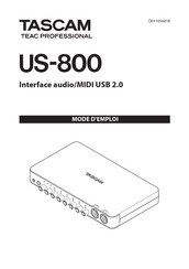 Tascam US-800 Mode D'emploi