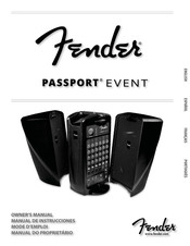 Fender PASSPORT EVENT PR 845 Mode D'emploi