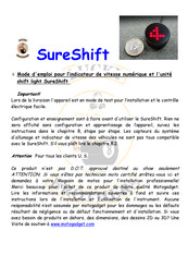 motogadget SureShift Mode D'emploi