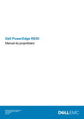 Dell PowerEdge R830 Manuel Du Propriétaire