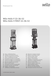 Wilo Helix VF 52 Notice De Montage Et De Mise En Service