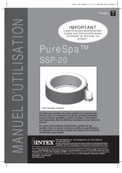 Intex PureSpa SSP-20 Manuel D'utilisation