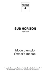 Triangle Horizon Mode D'emploi