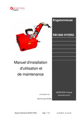 Kersten RB1000 HYDRO Manuel D'installation, D'utilisation Et De Maintenance
