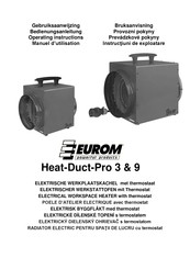 EUROM Heat-Duct-Pro 9 Manuel D'utilisation