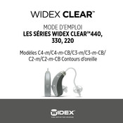Widex Clear C3-m Mode D'emploi
