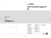 Bosch USB-C Fast Power Supply Notice Originale