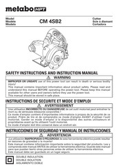 Metabo HPT CM 4SB2 Instructions De Sécurité Et Mode D'emploi