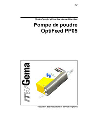 ITW Gema OptiFeed PP05 Mode D'emploi