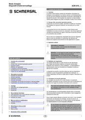 Schmersal AZM 415 Série Mode D'emploi