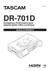 Tascam DR-701D Manuel De Référence