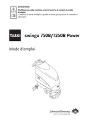 JohnsonDiversey Taski swingo 1250B Power Mode D'emploi
