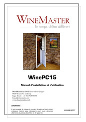 WINEMASTER WinePC15 Manuel D'installation Et D'utilisation