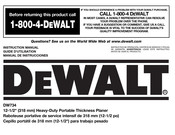 DeWalt DW734 Guide D'utilisation
