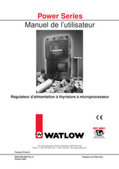 Watlow Power Série Guide De L'utilisateur