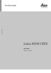 Leica M530 OHX Mode D'emploi