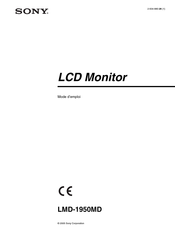 Sony LMD-1950MD Mode D'emploi