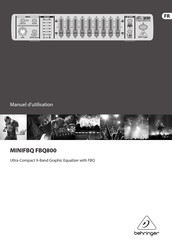 Behringer MINIFBQ FBQ800 Manuel D'utilisation