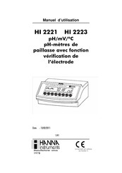 Hanna Instruments HI 2223 Manuel D'utilisation