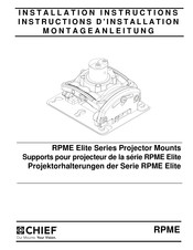 CHIEF RPME Elite Série Instructions D'installation