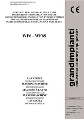 grandimpianti WF6 Instructions Pour L'installation Et Mode D'emploi