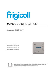 Frigicoll Indesis K01-KNX1 V Manuel D'utilisation