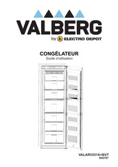 Electro Depot VALBERT VALARV251A+BVT Guide D'utilisation
