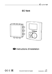 SystemAir D Instructions D'installation