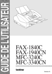 Brother FAX-1840C Guide D'utilisation