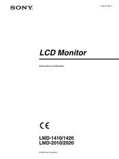 Sony LMD-1410 Instructions D'utilisation