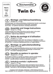 storchenmuhle Twin 0+ Notice De Montage Et D'utilisation