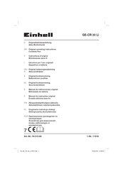 EINHELL GE-CR 30 Li Instructions D'origine