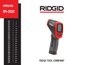 RIDGID micro IR-200 Mode D'emploi