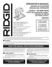 RIDGID JobMax R8223407 Manuel D'utilisation