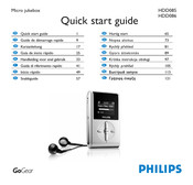 Philips GoGear HDD086 Guide De Démarrage Rapide