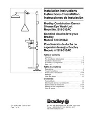 Bradley S19-310AC Instructions D'installation