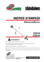 BEAL shindaiwa T2510 Notice D'emploi