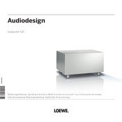 Loewe Audiodesign Subwoofer 525 Mode D'emploi