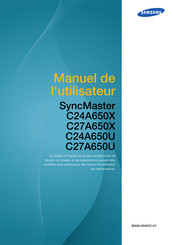 Samsung SyncMaster C27A650X Manuel De L'utilisateur