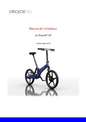 Gocycle G3 Manuel De L'utilisateur