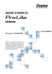 iiayma ProLite T1521MSC Mode D'emploi