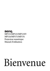 BenQ MP525 Manuel D'utilisation
