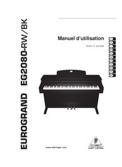 Behringer EUROGRAND EG2080-RW Manuel D'utilisation