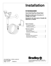 Bradley S1944022ABC Manuel D'installation