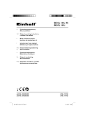 EINHELL GE-CL 18 Li Mode D'emploi D'origine