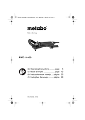 Metabo PWE 11-100 Mode D'emploi