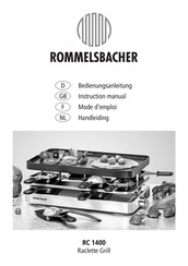 Rommelsbacher RC 1400 Mode D'emploi