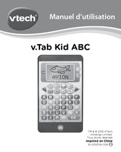 VTech v.Tab Kid ABC Manuel D'utilisation