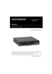 Magnasonic MDVD654 Guide De L'utilisateur