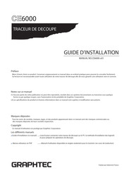 GRAPHTEC CE6000 Guide D'installation